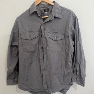 Late 1960s Lee Union Made Gray Button-Up Shirt – Long Sleeve – Sanforized